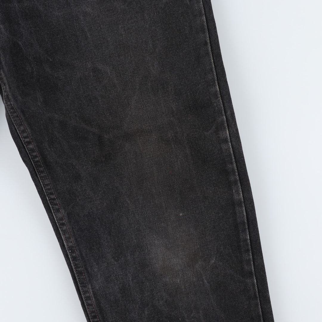 90'S Levi's 550-0260 Black Denim Tapered Denim Pants, Made in the USA, Men's Size W32, Vintage cotton black type Vintage Second Hand