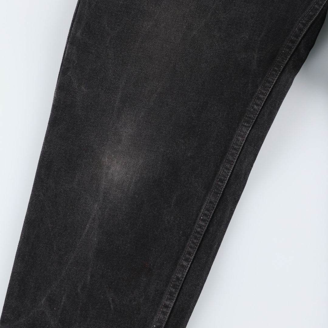 90'S Levi's 550-0260 Black Denim Tapered Denim Pants, Made in the USA, Men's Size W32, Vintage cotton black type Vintage Second Hand