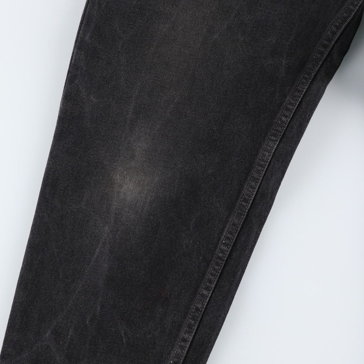 90'S Levi's 550-0260 Black Denim Tapered Denim Pants, Made in the USA, Men's Size W32, Vintage cotton black type Vintage Second Hand