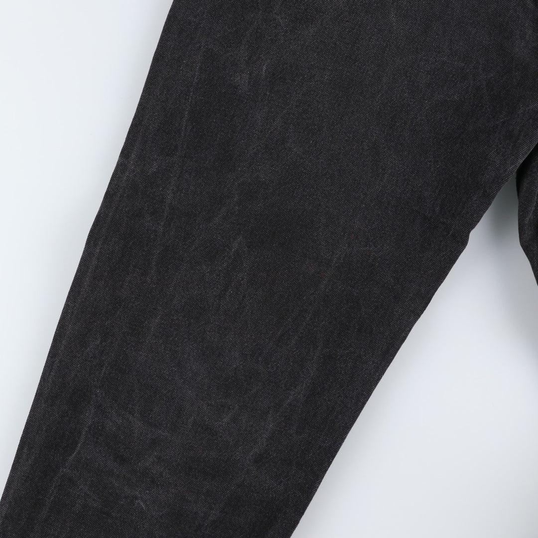 90'S Levi's 550-0260 Black Denim Tapered Denim Pants, Made in the USA, Men's Size W32, Vintage cotton black type Vintage Second Hand