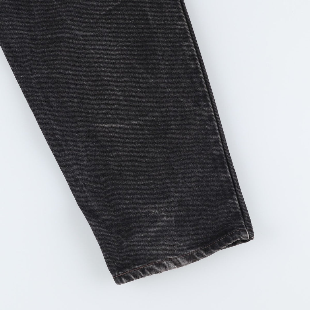 90'S Levi's 550-0260 Black Denim Tapered Denim Pants, Made in the USA, Men's Size W32, Vintage cotton black type Vintage Second Hand