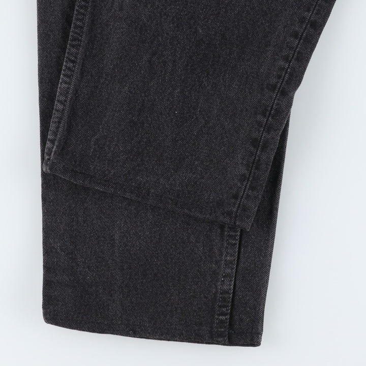 90'S Levi's 550-0260 Black Denim Tapered Denim Pants, Made in the USA, Men's Size 34, Vintage cotton black type Vintage Second Hand