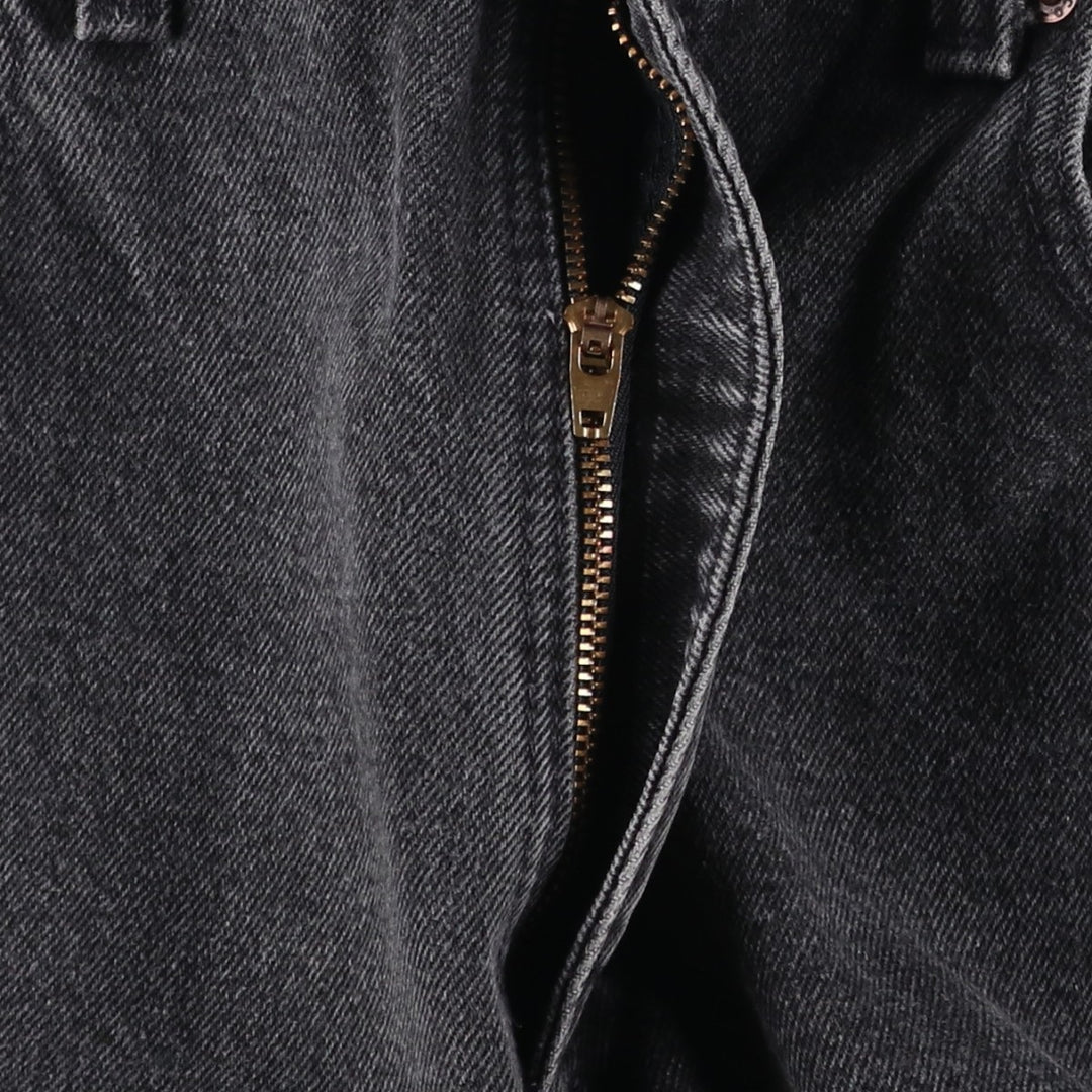 90'S Levi's 550-0260 Black Denim Tapered Denim Pants, Made in the USA, Men's Size W32, Vintage cotton black type Vintage Second Hand