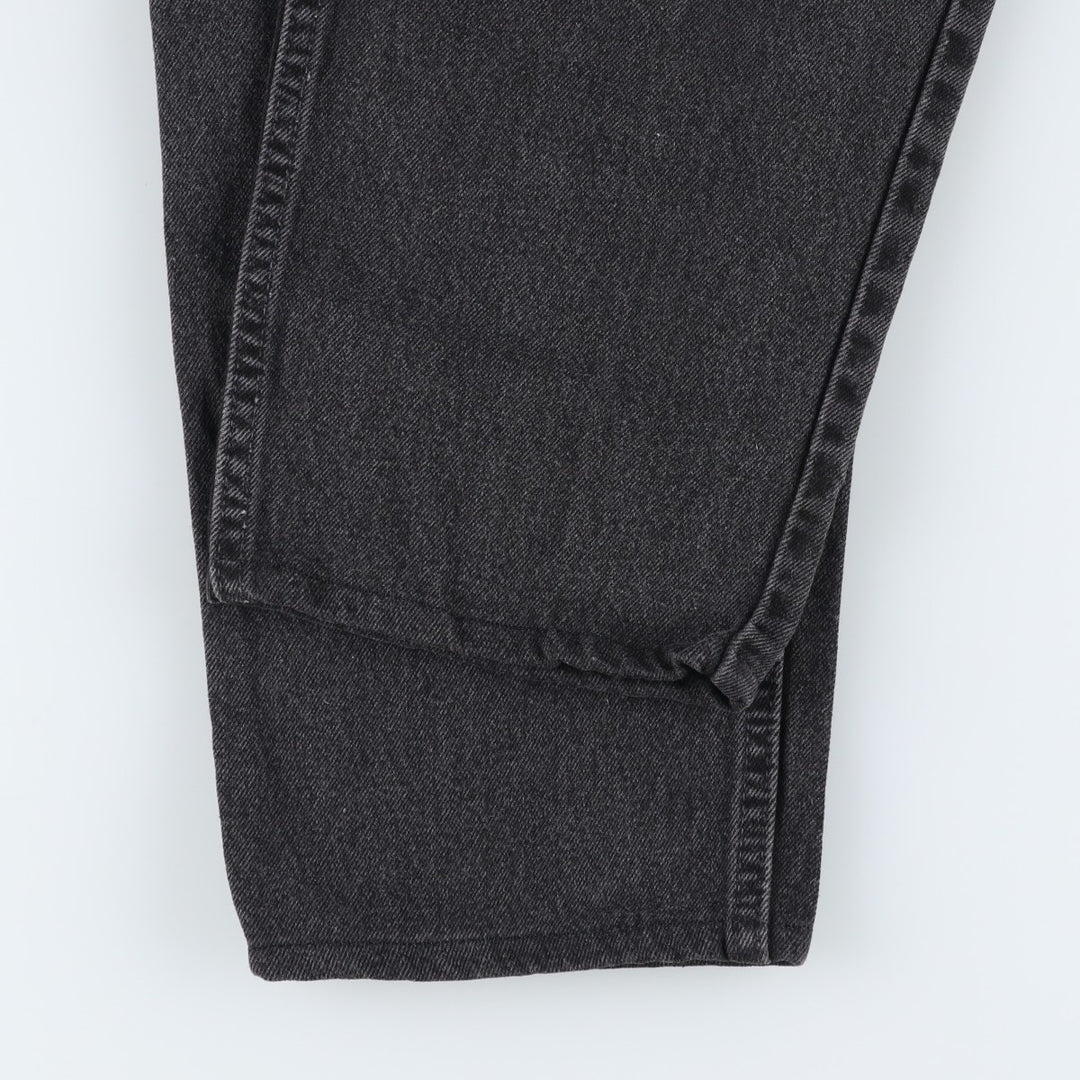 90'S Levi's 550-0260 Black Denim Tapered Denim Pants, Made in the USA, Men's Size W32, Vintage cotton black type Vintage Second Hand