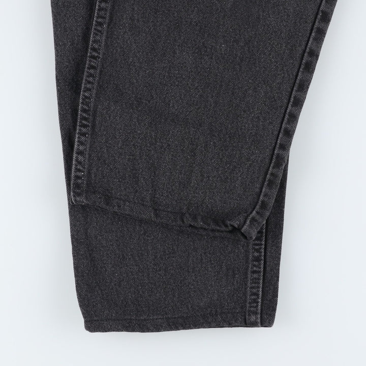 90'S Levi's 550-0260 Black Denim Tapered Denim Pants, Made in the USA, Men's Size W32, Vintage cotton black type Vintage Second Hand