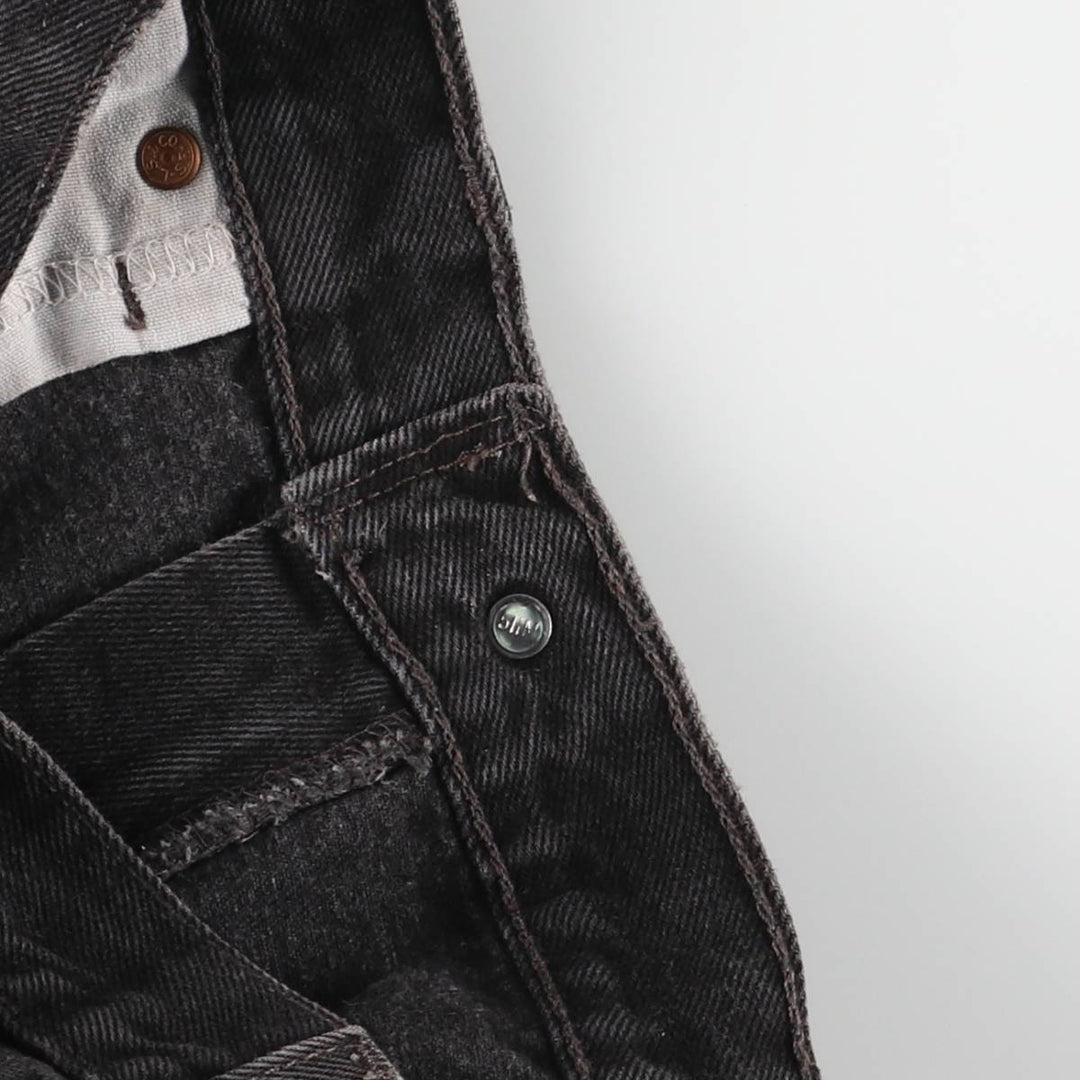 90'S Levi's 505 Regular Fit Straight Leg Tapered Black Denim Pants, Made in USA, Men's Size 34 cotton black type Vintage Second Hand