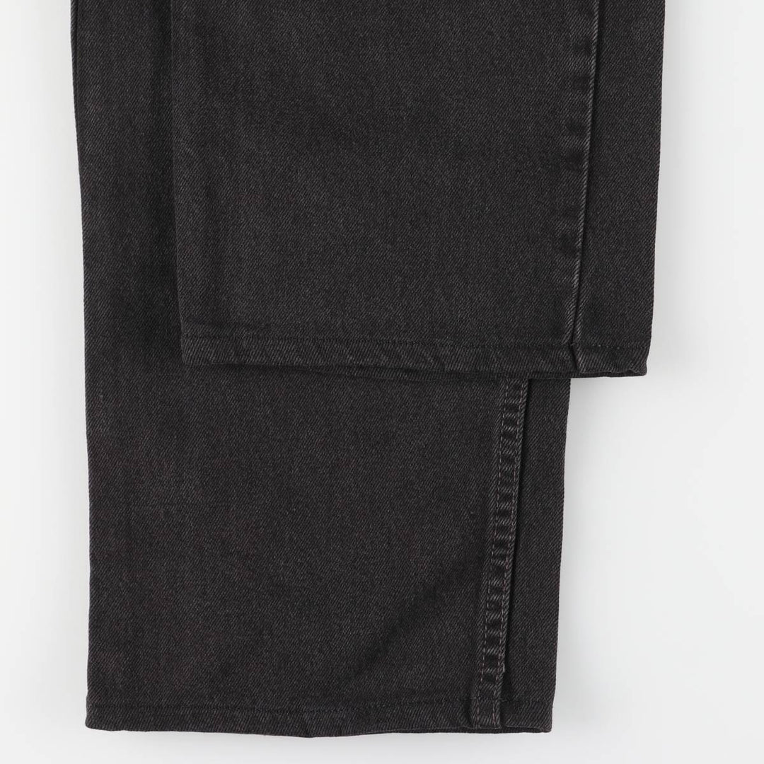 90'S Levi's 505 Regular Fit Straight Leg Tapered Black Denim Pants, Made in USA, Men's Size 34 cotton black type Vintage Second Hand