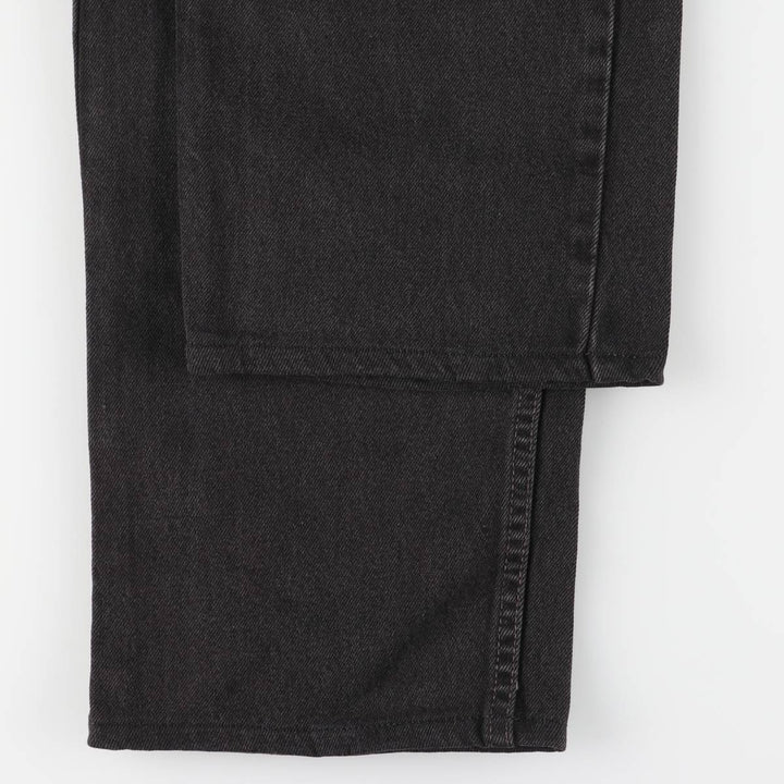 90'S Levi's 505 Regular Fit Straight Leg Tapered Black Denim Pants, Made in USA, Men's Size 34 cotton black type Vintage Second Hand