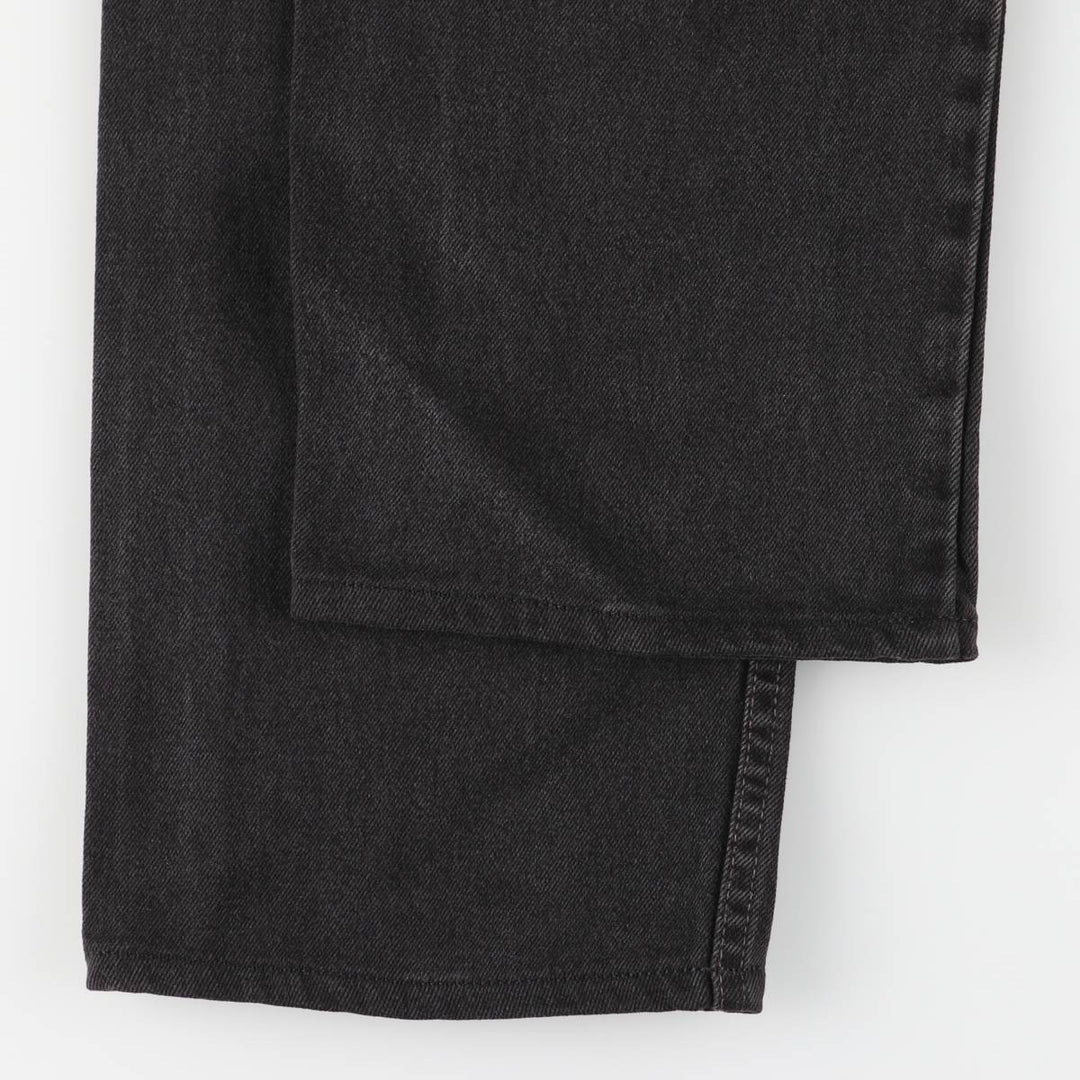 90'S Levi's 505 Regular Fit Straight Leg Tapered Black Denim Pants, Made in USA, Men's Size 34 cotton black type Vintage Second Hand