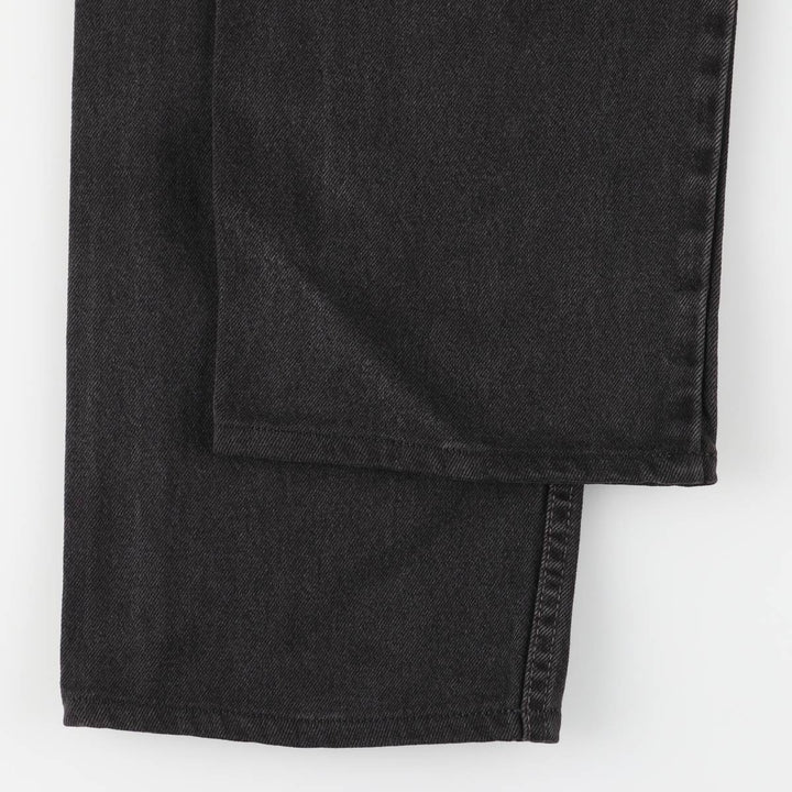 90'S Levi's 505 Regular Fit Straight Leg Tapered Black Denim Pants, Made in USA, Men's Size 34 cotton black type Vintage Second Hand