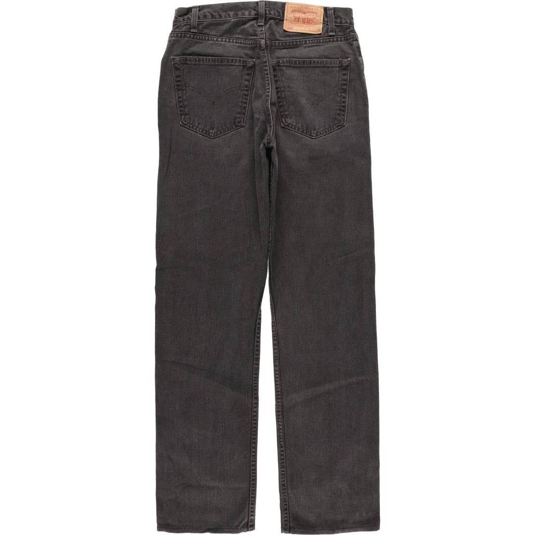 2000'S Levi's 505 Regular Fit Straight Leg Tapered Black Denim Pants, Made in Canada, Men's Size W30 cotton black type Vintage Second Hand