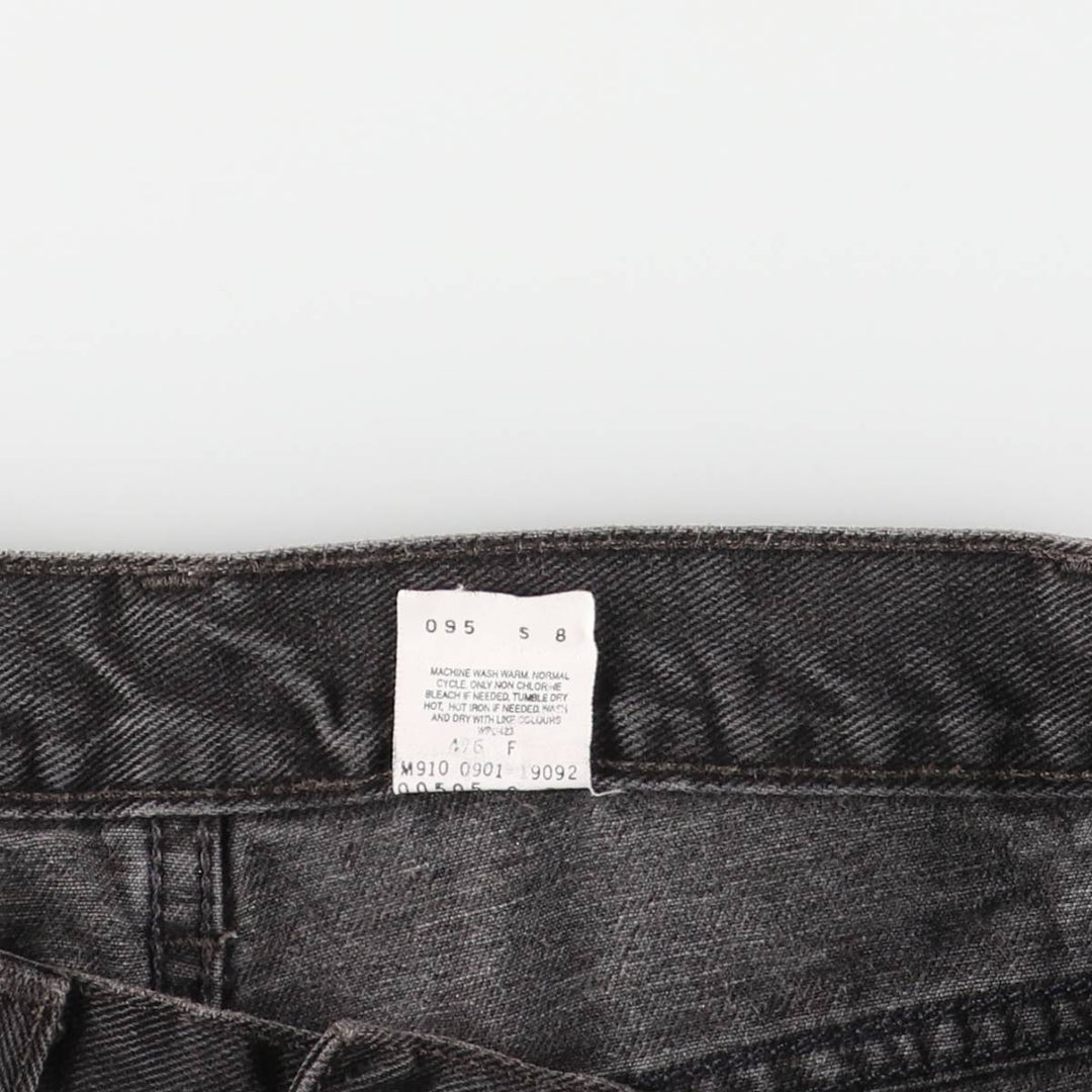 2000'S Levi's 505 Regular Fit Straight Leg Tapered Black Denim Pants, Made in Canada, Men's Size W30 cotton black type Vintage Second Hand