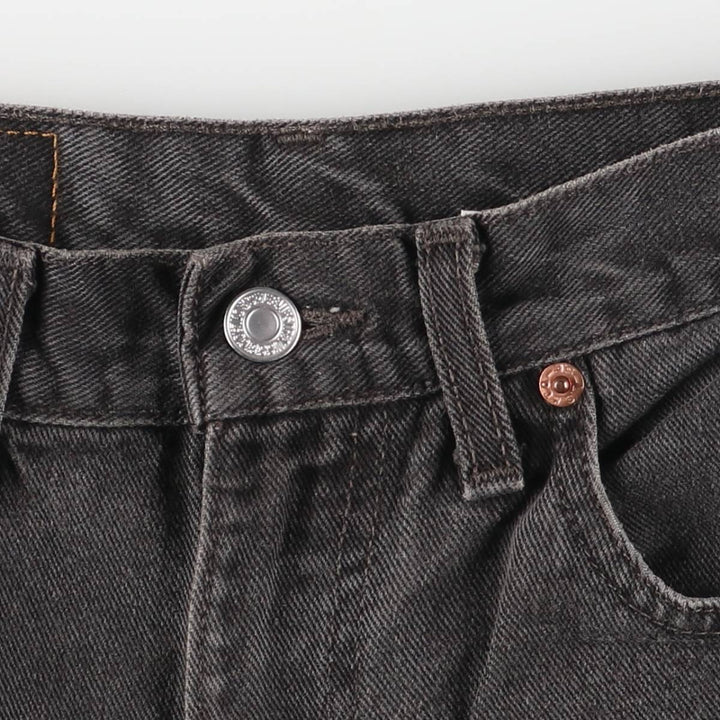 2000'S Levi's 505 Regular Fit Straight Leg Tapered Black Denim Pants, Made in Canada, Men's Size W30 cotton black type Vintage Second Hand