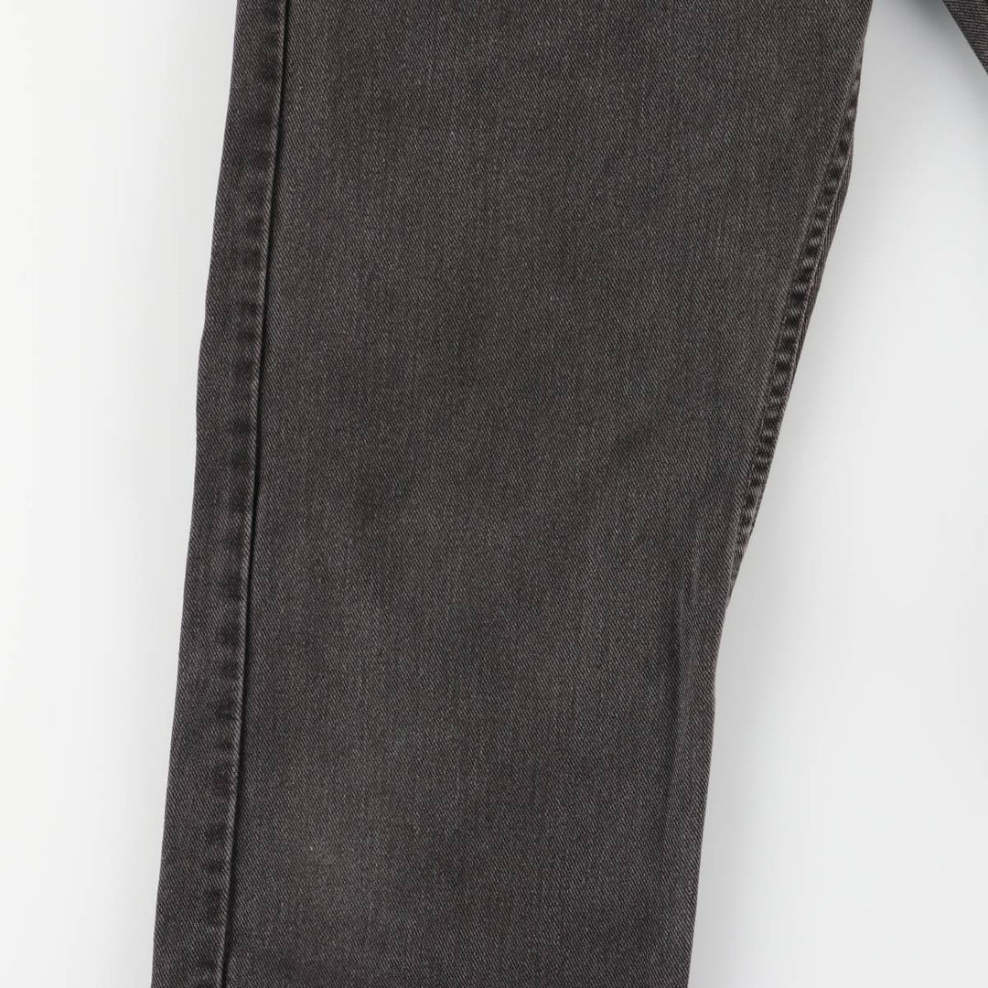2000'S Levi's 505 Regular Fit Straight Leg Tapered Black Denim Pants, Made in Canada, Men's Size W30 cotton black type Vintage Second Hand