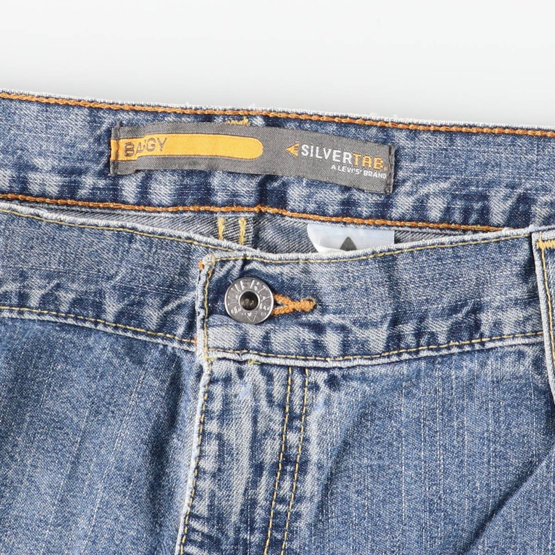 2000'S Levi's SILVER TAB BAGGY tapered denim pants, men's size W39 cotton blue type Vintage Second Hand