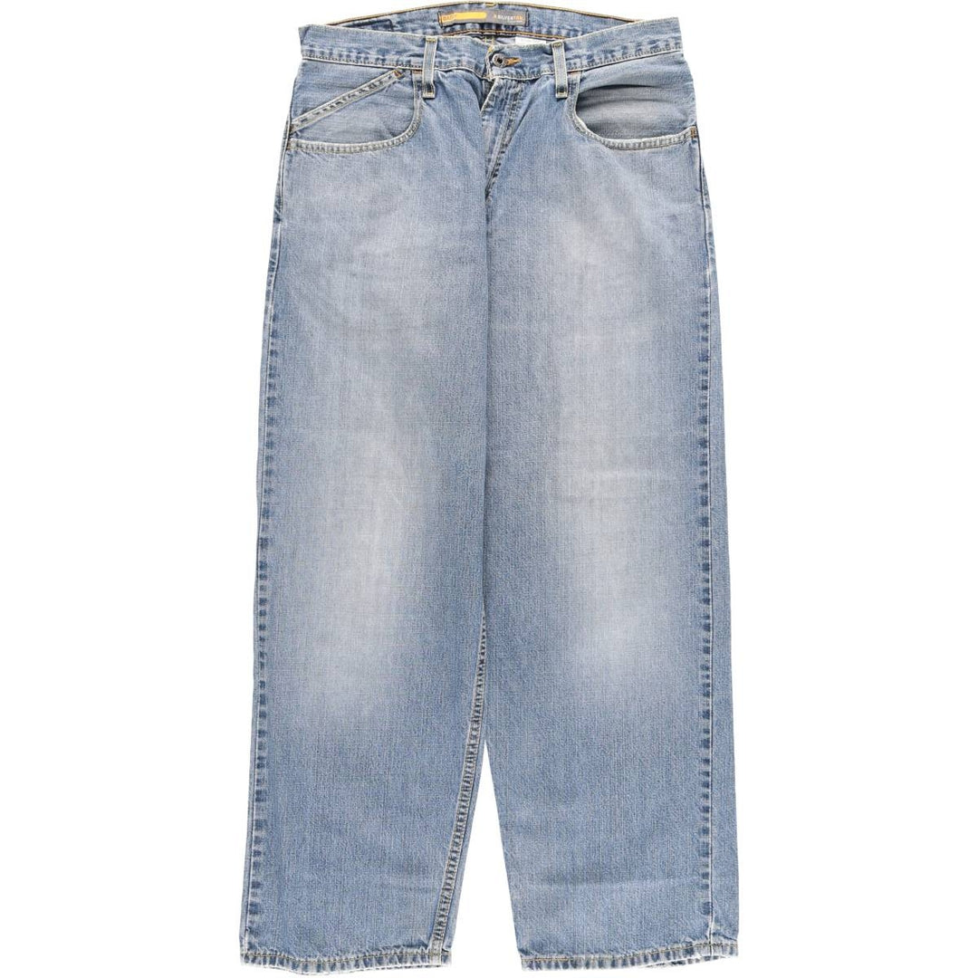2000'S Levi's SILVER TAB BAGGY tapered denim pants, men's size W33 cotton blue type Vintage Second Hand