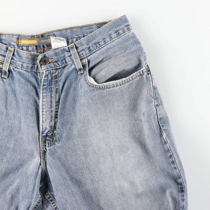 2000'S Levi's SILVER TAB BAGGY tapered denim pants, men's size W33 cotton blue type Vintage Second Hand