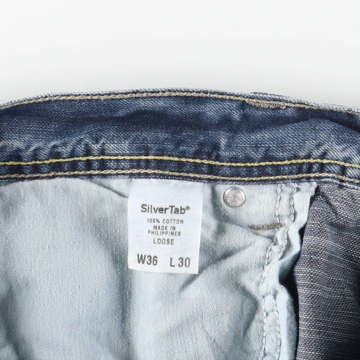 2000'S Levi's SILVER TAB Loose Tapered Denim Pants, Men's Size 36 cotton blue type Vintage Second Hand