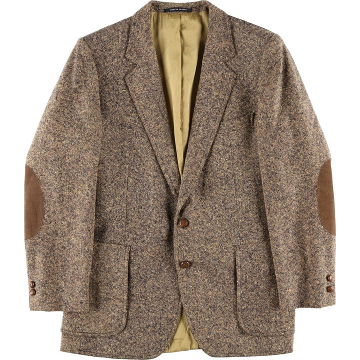 Yves Saint Laurent Colored Nep Tweed Jacket, Made in France, Men's Size Small unclear beige type brown Vintage Second Hand