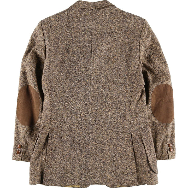 Yves Saint Laurent Colored Nep Tweed Jacket, Made in France, Men's Size Small unclear beige type brown Vintage Second Hand