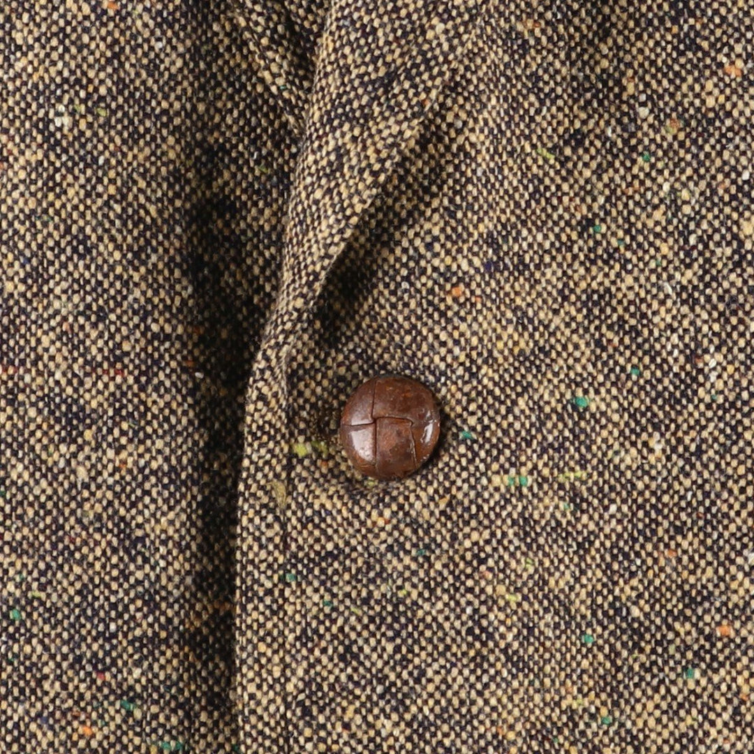 Yves Saint Laurent Colored Nep Tweed Jacket, Made in France, Men's Size Small unclear beige type brown Vintage Second Hand