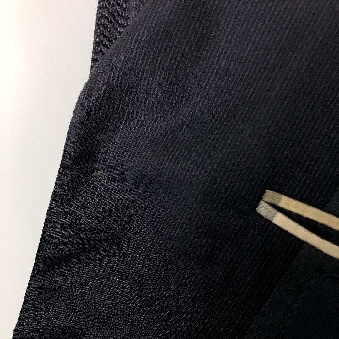 Burberry's BURBERRY LONDON Striped Pattern Wool Tailored Jacket, Men's Size L wool navy blue type Vintage Second Hand