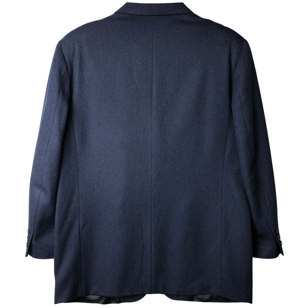Yves Saint Laurent POUR HOMME wool tailored jacket, men's size L wool navy blue type Vintage Second Hand