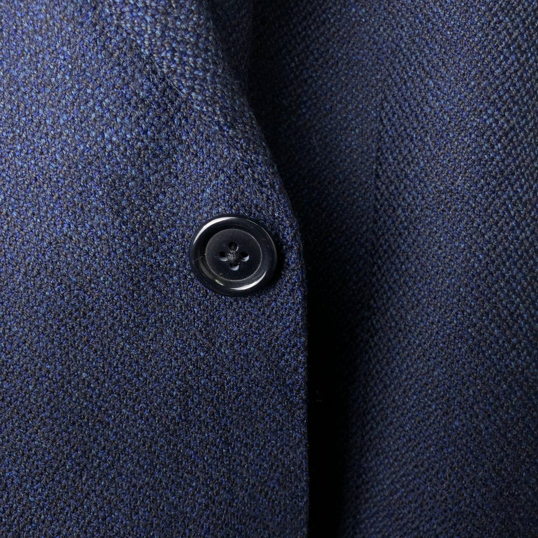 Yves Saint Laurent POUR HOMME wool tailored jacket, men's size L wool navy blue type Vintage Second Hand