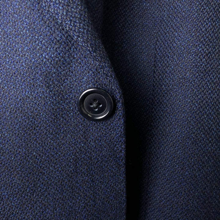 Yves Saint Laurent POUR HOMME wool tailored jacket, men's size L wool navy blue type Vintage Second Hand