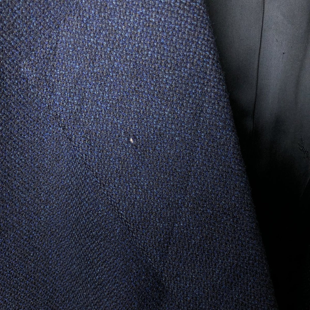 Yves Saint Laurent POUR HOMME wool tailored jacket, men's size L wool navy blue type Vintage Second Hand