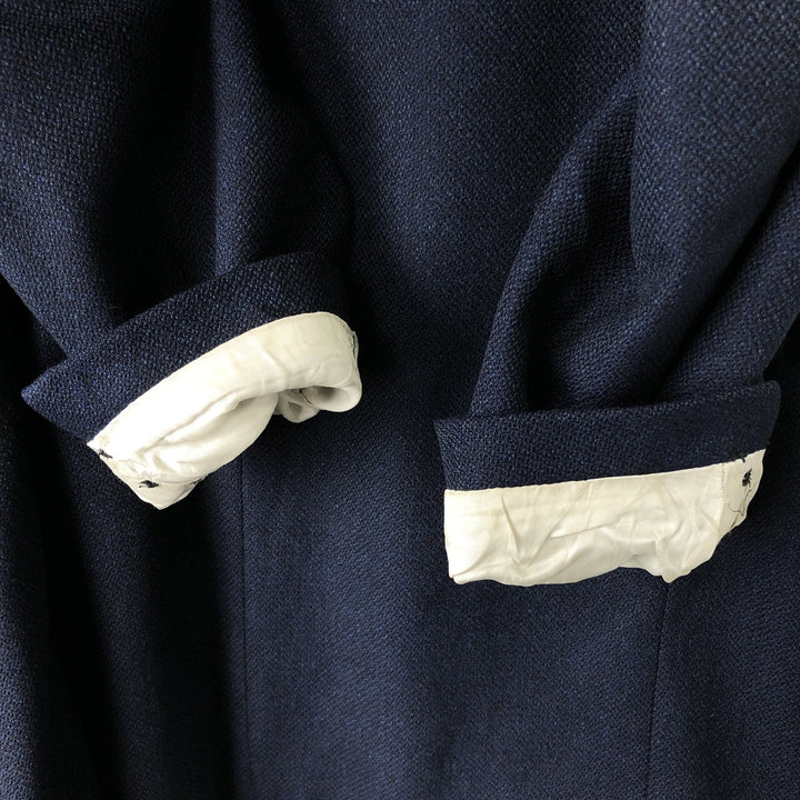 Yves Saint Laurent POUR HOMME wool tailored jacket, men's size L wool navy blue type Vintage Second Hand