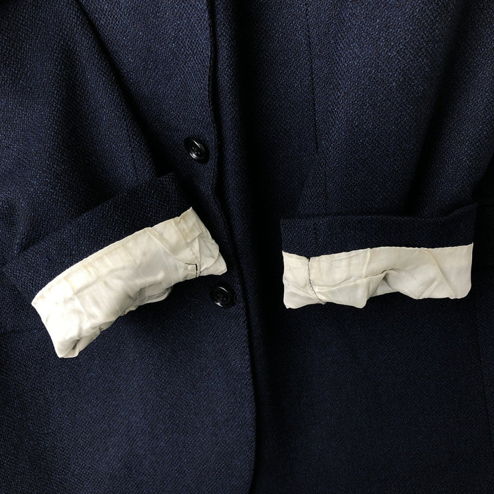 Yves Saint Laurent POUR HOMME wool tailored jacket, men's size L wool navy blue type Vintage Second Hand