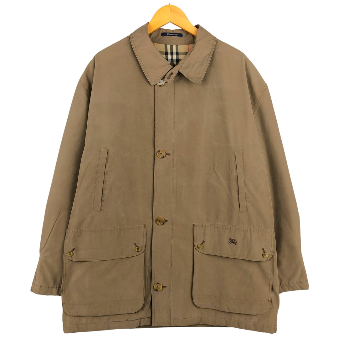 Burberry's cotton jacket, men's size XL cotton Beige type Vintage Second Hand