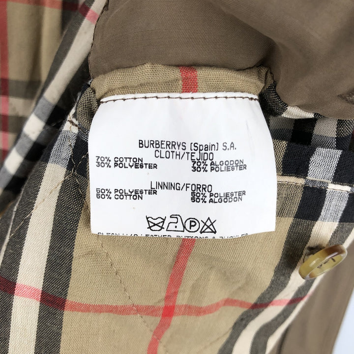 Burberry's cotton jacket, men's size XL cotton Beige type Vintage Second Hand