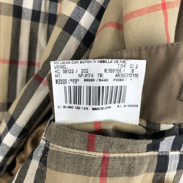 Burberry's cotton jacket, men's size XL cotton Beige type Vintage Second Hand
