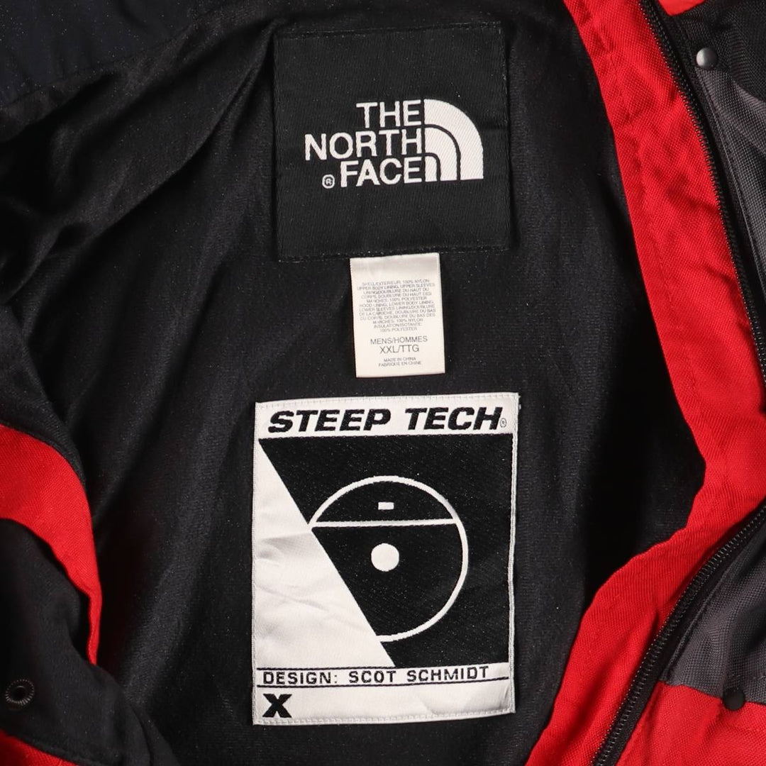 90s-00'S Vintage The North Face Steep Tech Anorak Jacket, Men's XXL Nylon red type Vintage Second Hand