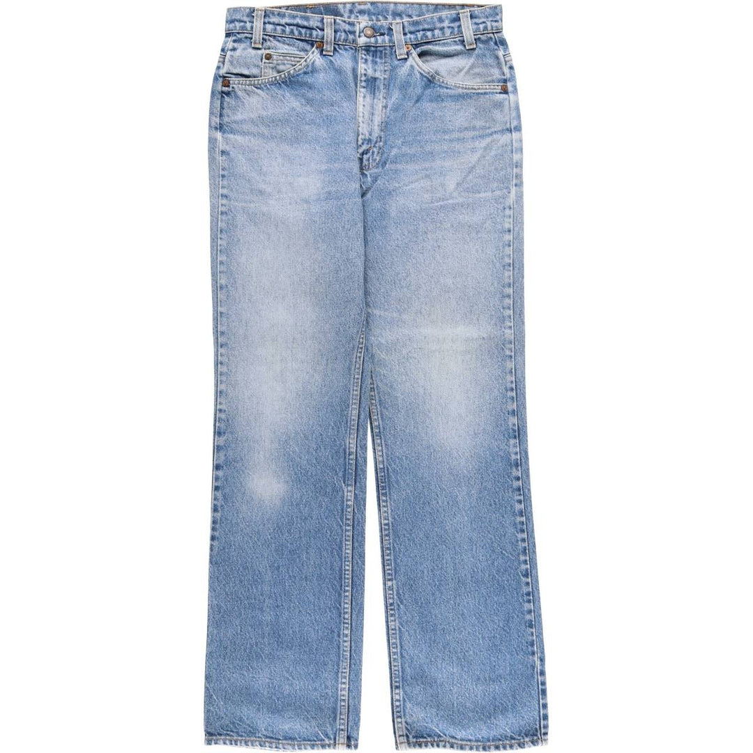 Vintage 80s-90'S Levi's 20517-0217 Orange Tab Bootcut Denim Pants, Made in USA, Men's Size W31 cotton blue type Vintage Second Hand