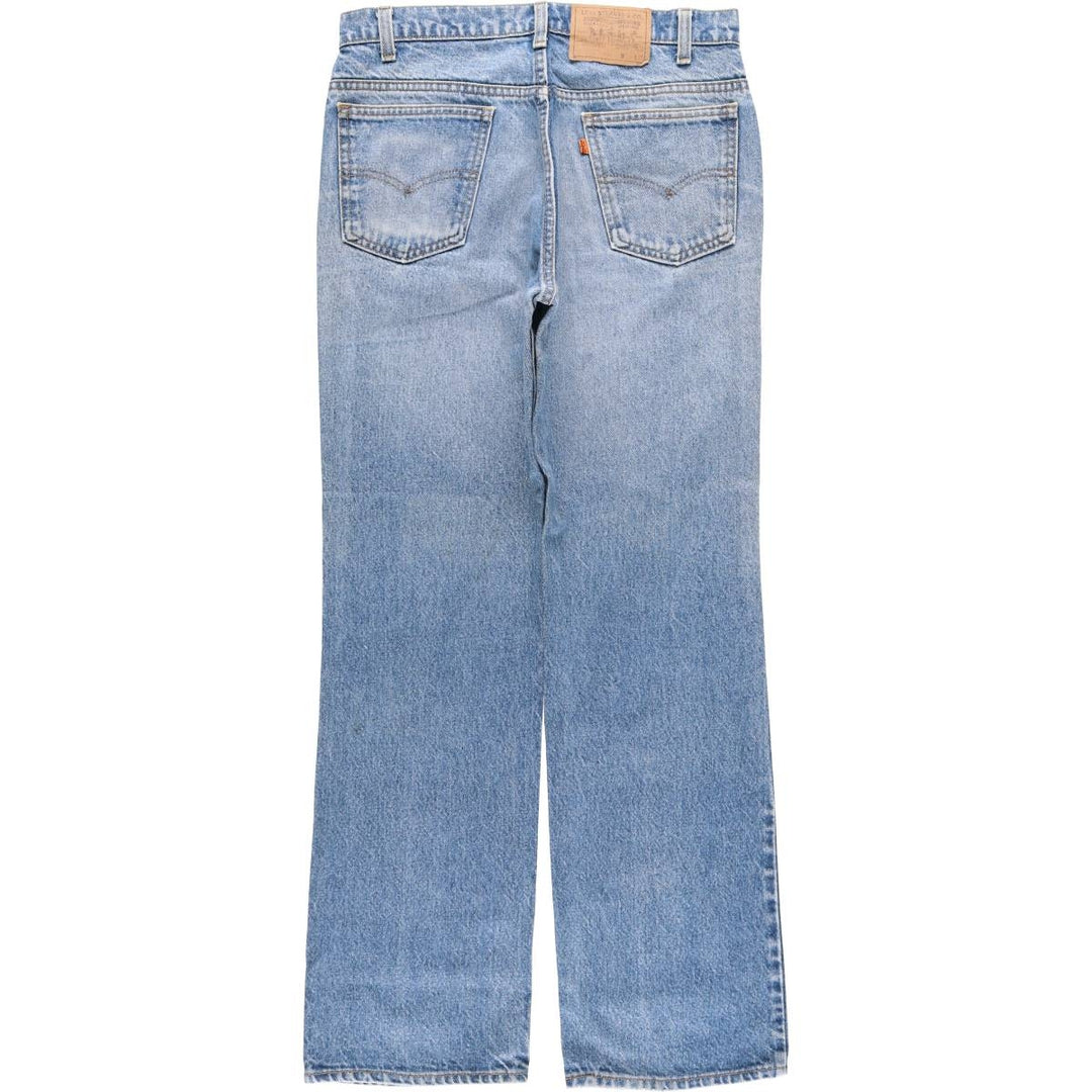 Vintage 80s-90'S Levi's 20517-0217 Orange Tab Bootcut Denim Pants, Made in USA, Men's Size W31 cotton blue type Vintage Second Hand
