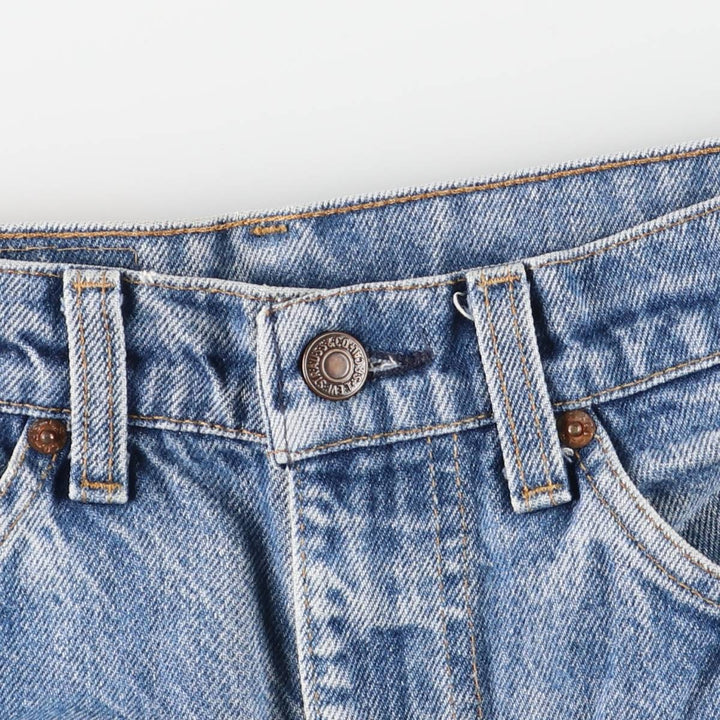 Vintage 80s-90'S Levi's 20517-0217 Orange Tab Bootcut Denim Pants, Made in USA, Men's Size W31 cotton blue type Vintage Second Hand