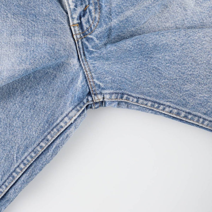Vintage 80s-90'S Levi's 20517-0217 Orange Tab Bootcut Denim Pants, Made in USA, Men's Size W31 cotton blue type Vintage Second Hand