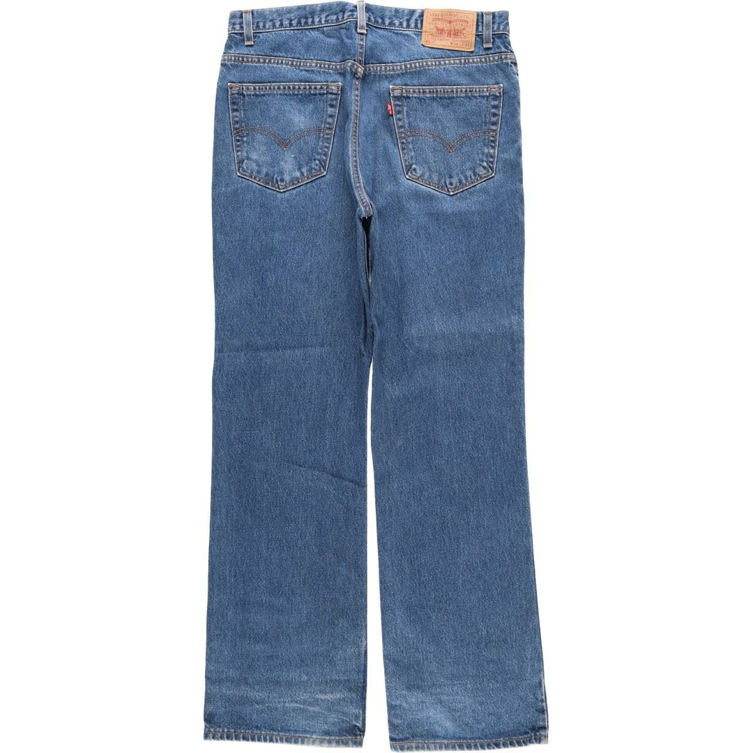 2000'S Levi's 00517-0217 Boot Cut Denim Pants, Made in USA, Men's Size 36 cotton blue type Vintage Second Hand