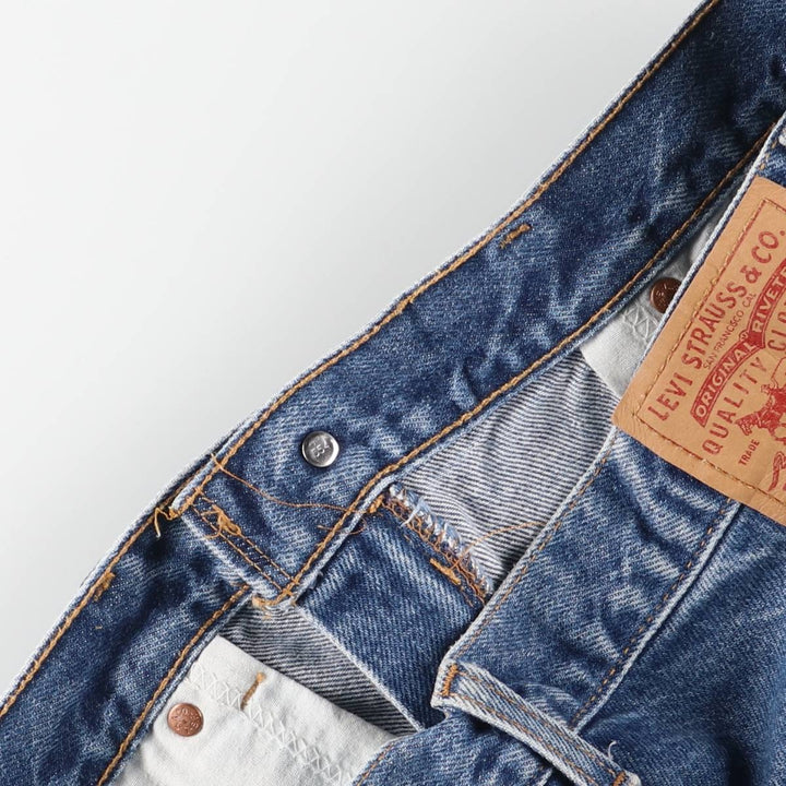 2000'S Levi's 00517-0217 Boot Cut Denim Pants, Made in USA, Men's Size 36 cotton blue type Vintage Second Hand