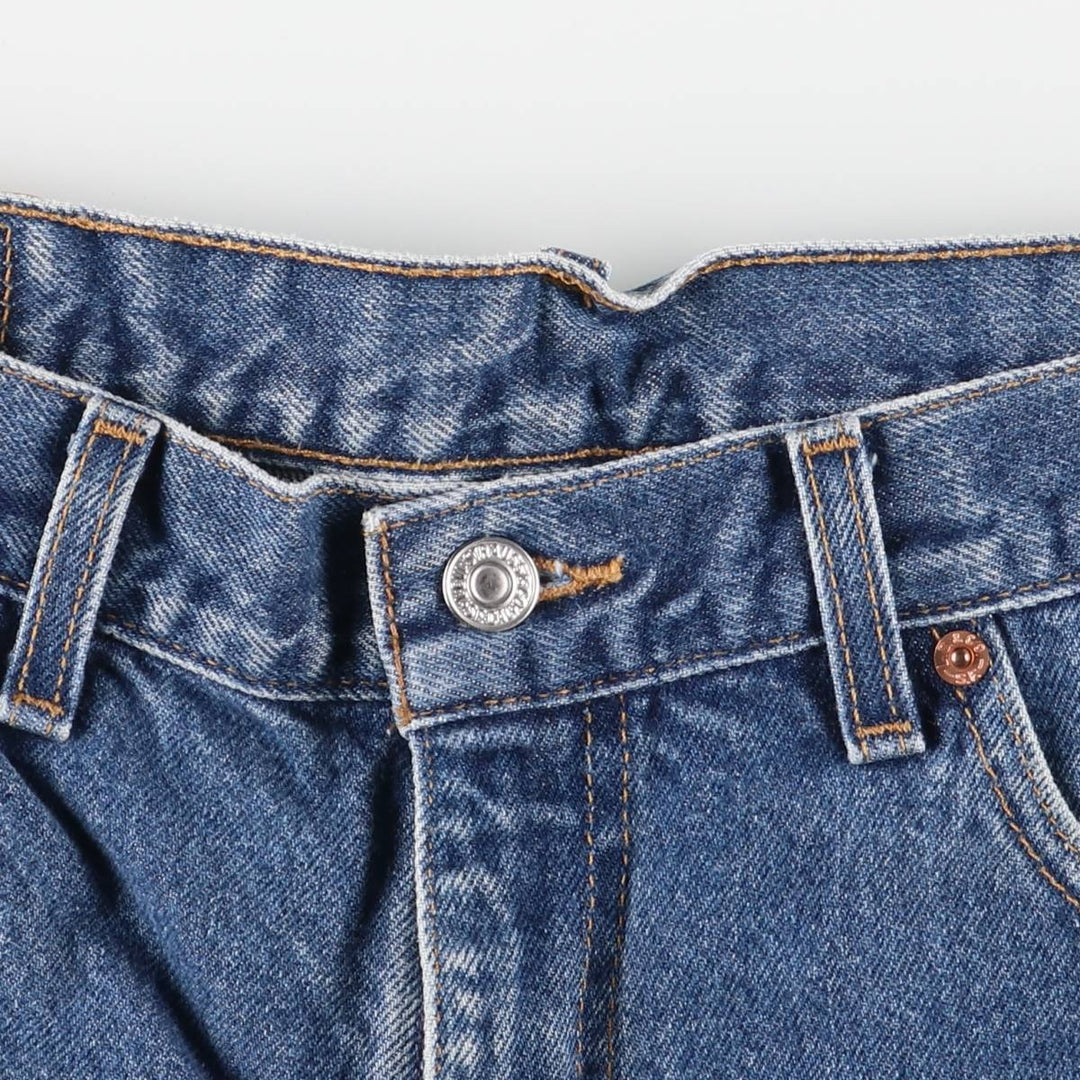 2000'S Levi's 00517-0217 Boot Cut Denim Pants, Made in USA, Men's Size 36 cotton blue type Vintage Second Hand