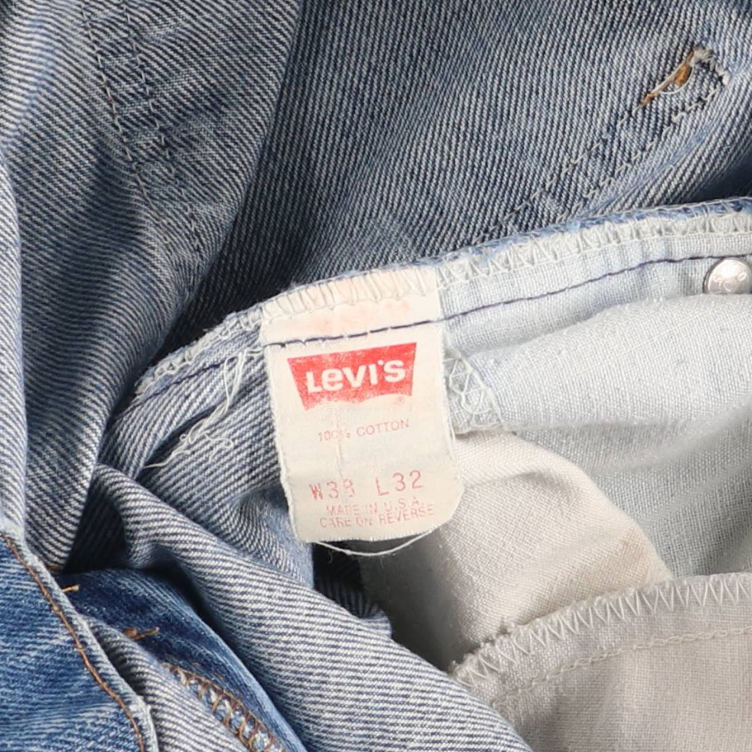 Vintage 80s-90'S Levi's 20517-0217 Bootcut Denim Pants, Made in USA, Men's Size 35 cotton blue type Vintage Second Hand