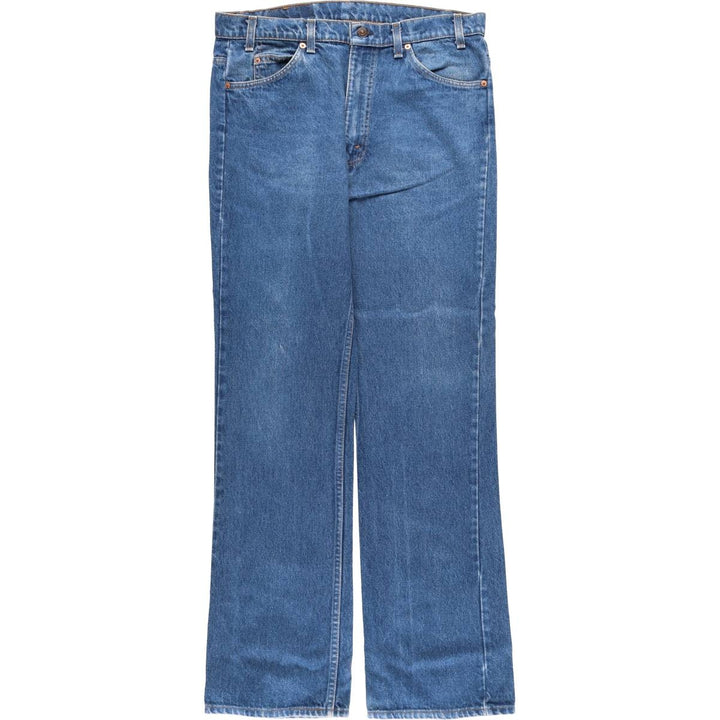 Vintage 80s-90'S Levi's 20517-0217 Orange Tab Bootcut Denim Pants, Made in USA, Men's Size 34 cotton blue type Vintage Second Hand