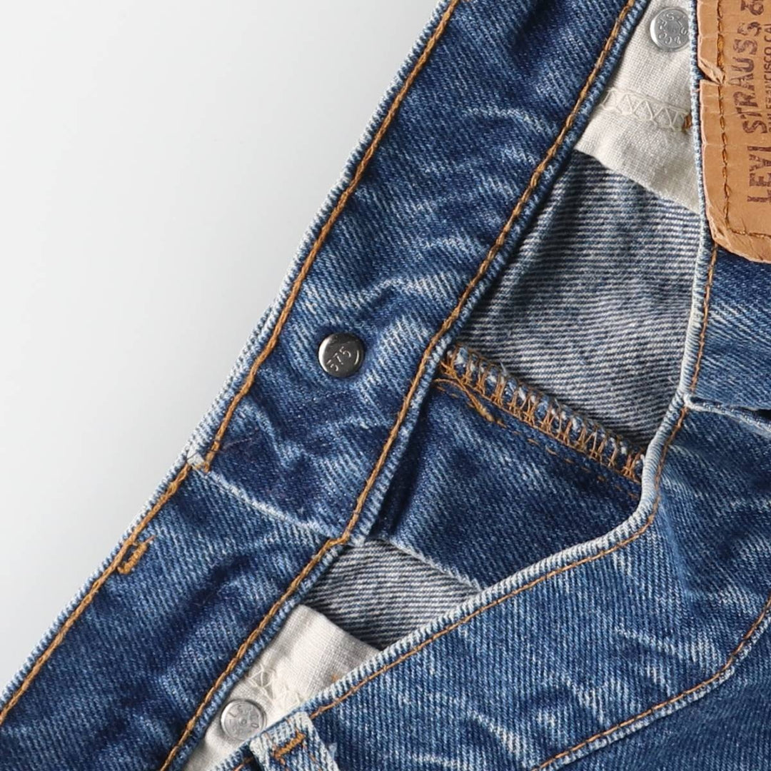 Vintage 80s-90'S Levi's 20517-0217 Orange Tab Bootcut Denim Pants, Made in USA, Men's Size 34 cotton blue type Vintage Second Hand
