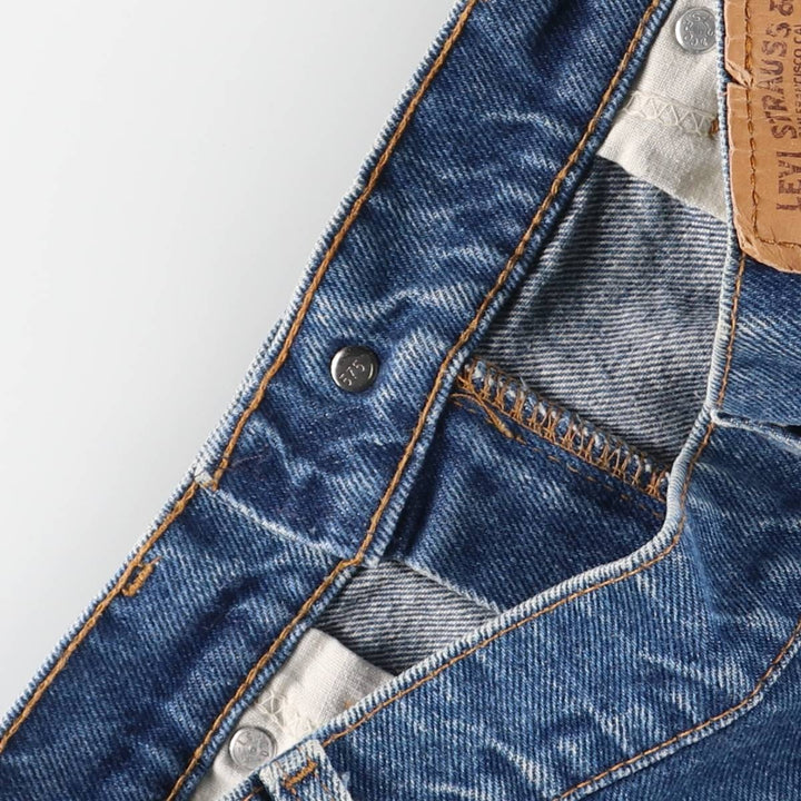 Vintage 80s-90'S Levi's 20517-0217 Orange Tab Bootcut Denim Pants, Made in USA, Men's Size 34 cotton blue type Vintage Second Hand