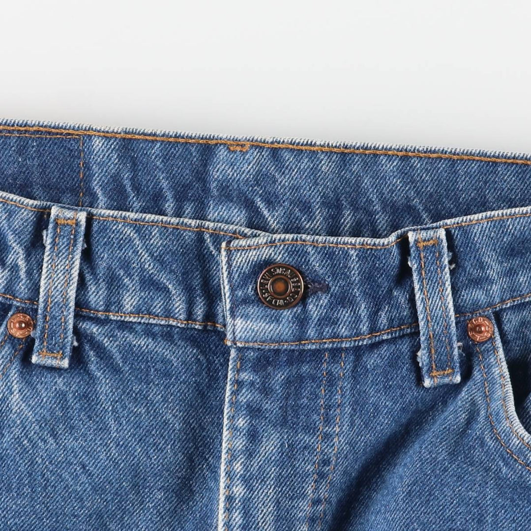 Vintage 80s-90'S Levi's 20517-0217 Orange Tab Bootcut Denim Pants, Made in USA, Men's Size 34 cotton blue type Vintage Second Hand
