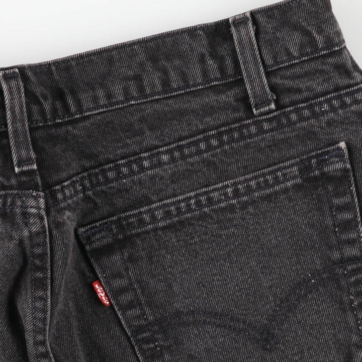 90'S Levi's 550-0260 Black Denim Tapered Denim Pants, Made in the USA, Men's Size 34, Vintage cotton black type Vintage Second Hand