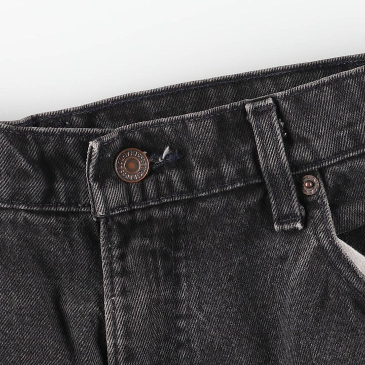 90'S Levi's 550-0260 Black Denim Tapered Denim Pants, Made in the USA, Men's Size 34, Vintage cotton black type Vintage Second Hand
